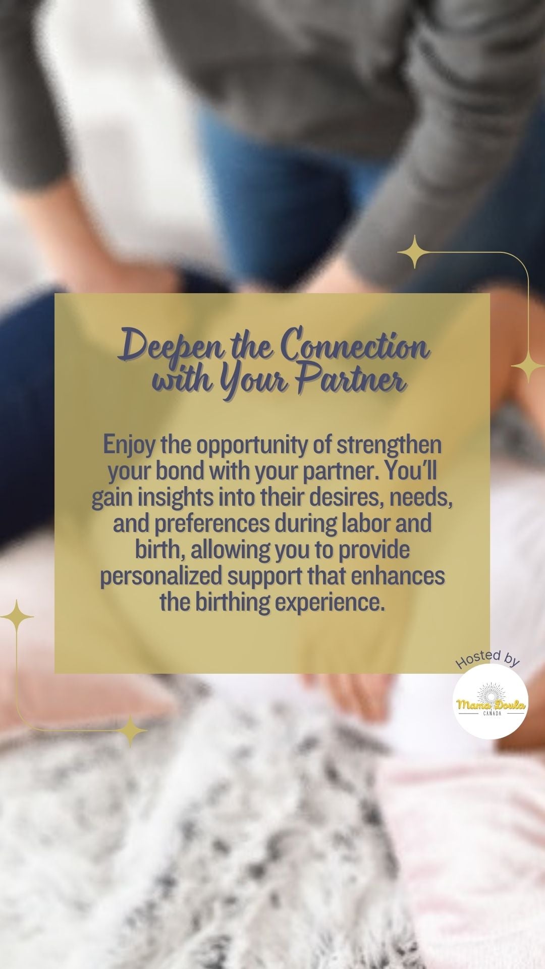 Taller para parejas y acompañantes de parto (presencial y presencial)