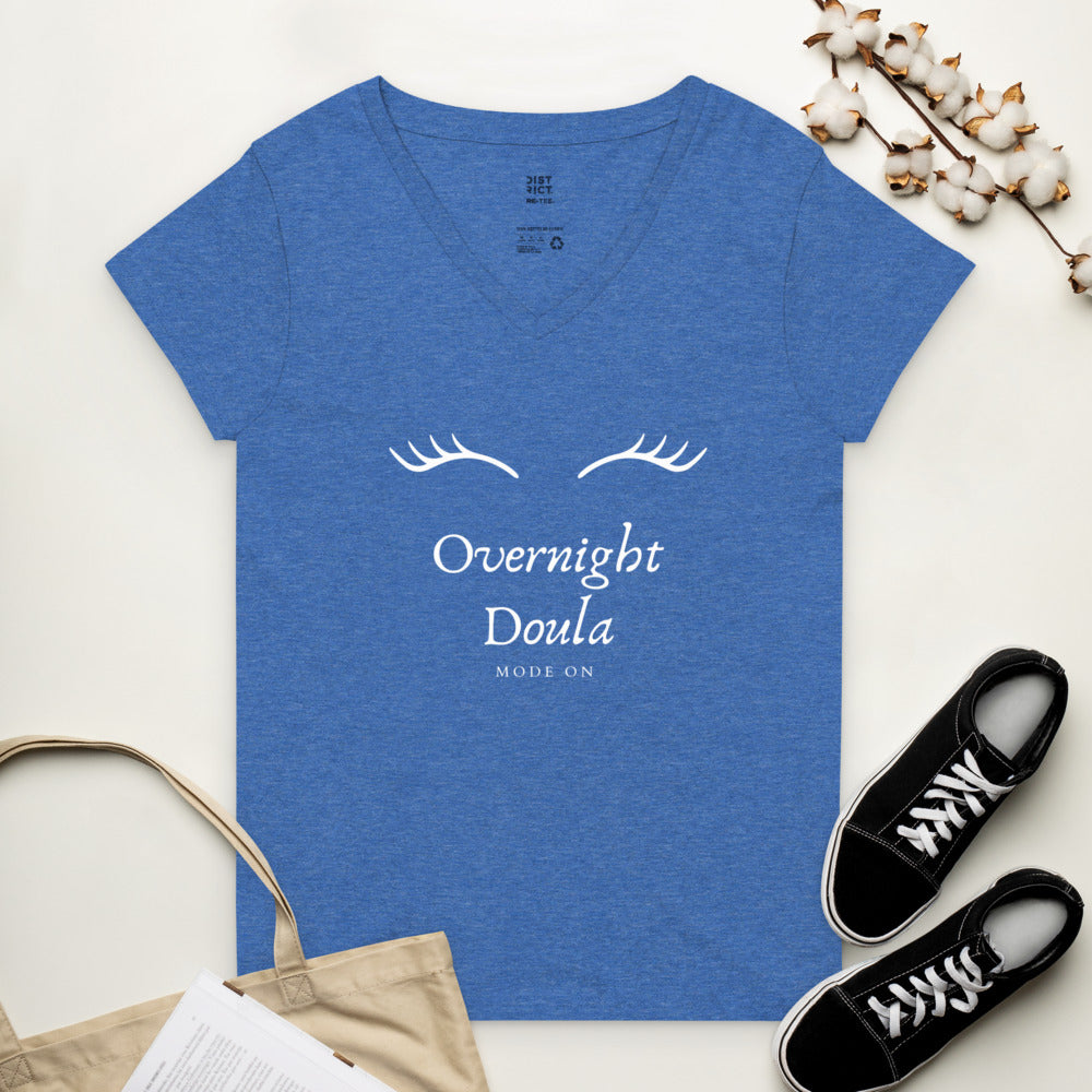 Camiseta doula cuello pico reciclada mujer
