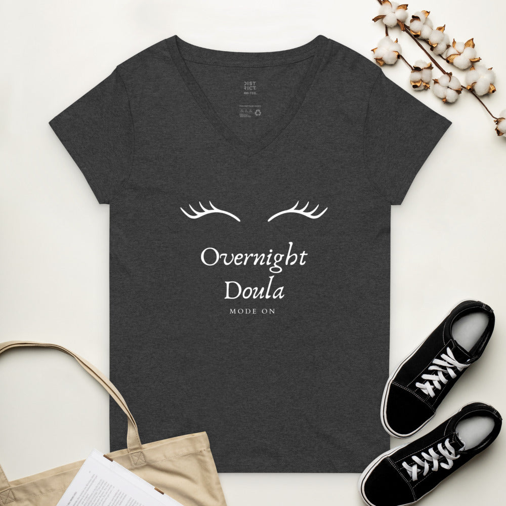 Camiseta doula cuello pico reciclada mujer