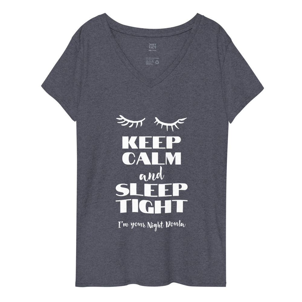 Camiseta cuello pico doula reciclada mujer