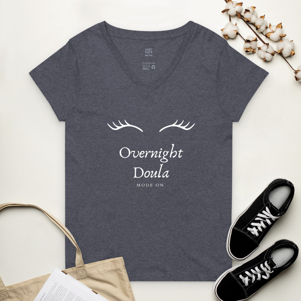 Camiseta doula cuello pico reciclada mujer