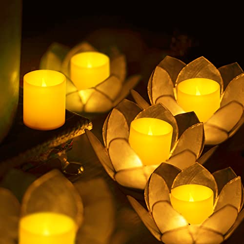 Velas LED sin llama que funcionan con pilas, paquete de 12