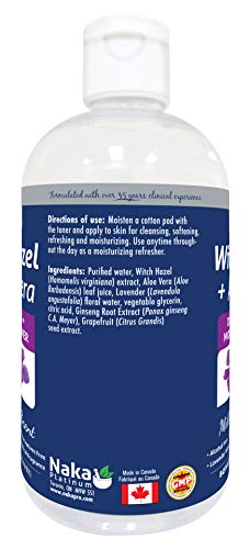 Naka Platinum WITCH HAZEL+ Aloe Vera BONUS SIZE 360 ml (300+60 FREE)
