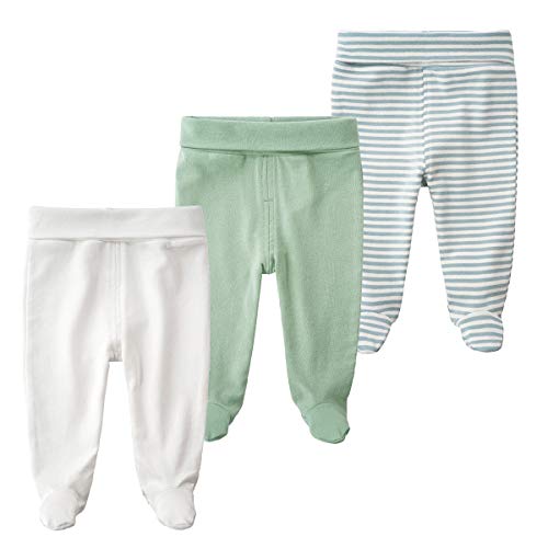 Cotton High Waist Footed Pants