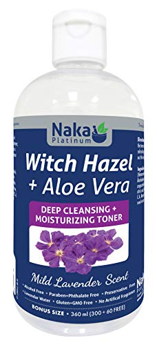 Naka Platinum WITCH HAZEL+ Aloe Vera BONUS SIZE 360 ml (300+60 FREE)