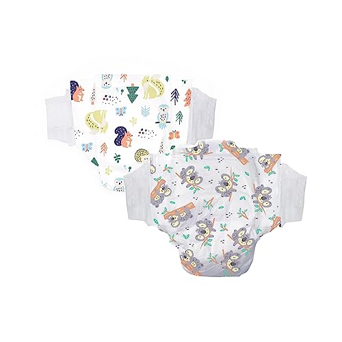 Pañales desechables Hello Bello tamaño 1 (8-12 lb), extra absorbentes, hipoalergénicos y ecológicos, con ajuste cómodo y ceñido, paquete de 108 unidades (el diseño puede variar).