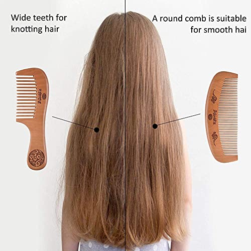 Handmade Wood Comb Set