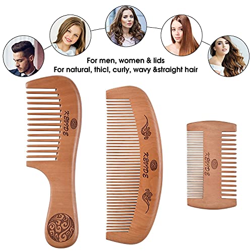 Handmade Wood Comb Set