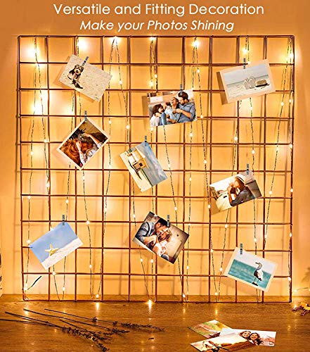 Sparkle Lights Photo Clips for Labour Setting Decor (Warm White) (30 LED)