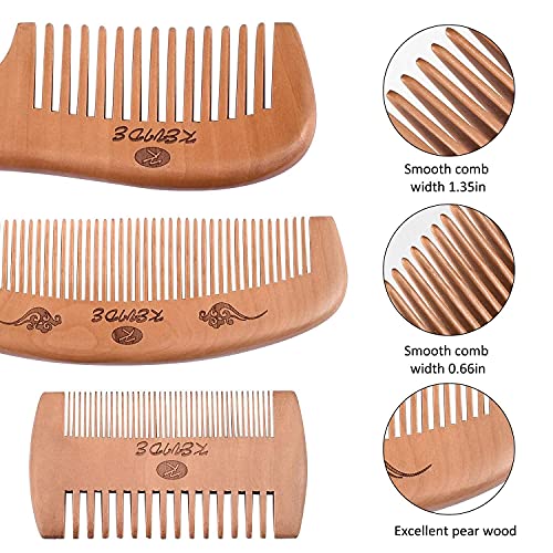 Handmade Wood Comb Set