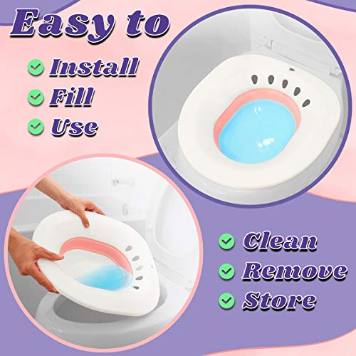 Asiento de baño plegable para remojo y vapor: recuperación vaginal y perineal después del parto