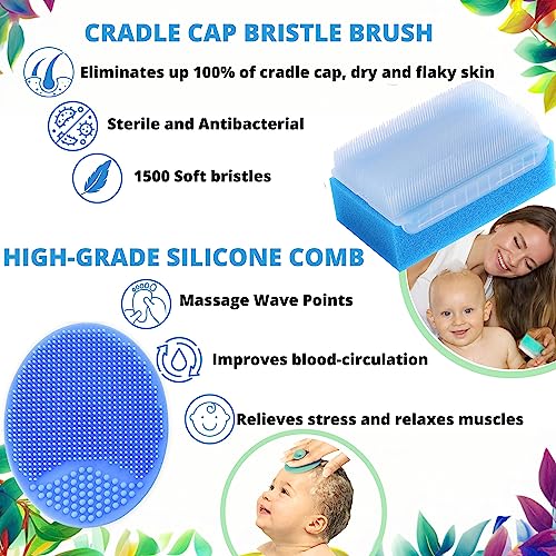 Cradle Cap Brush Set - Silicone Brush