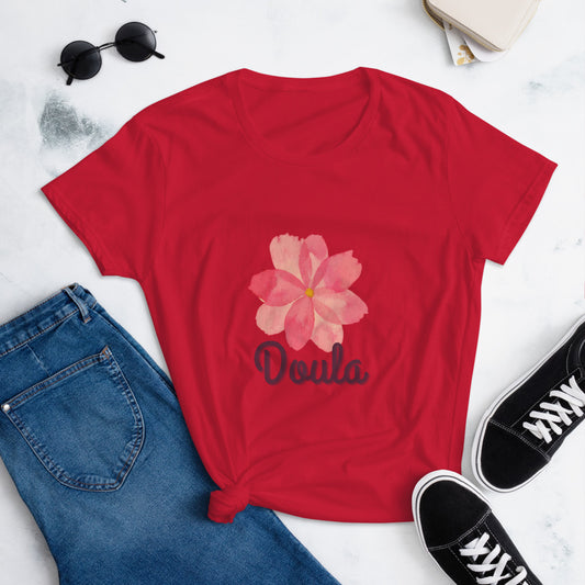 Camiseta de doula de manga corta para mujer