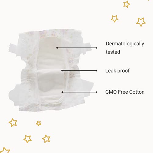 Happy Little Camper Ultra Absorbent Premium Natural Diapers, Size 1, 36 Count