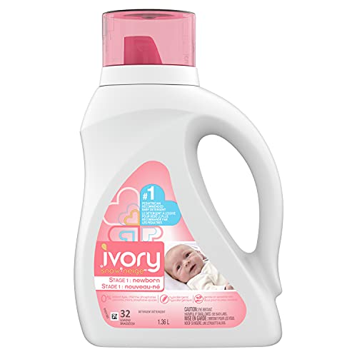 Ivory Snow Stage 1: Newborn Liquid Laundry Detergent, 32 Loads 1.36 Liter
