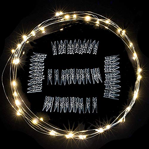 Sparkle Lights Photo Clips for Labour Setting Decor (Warm White) (30 LED)