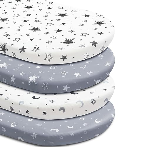 Fitted Bassinet Sheets - Pack of 4