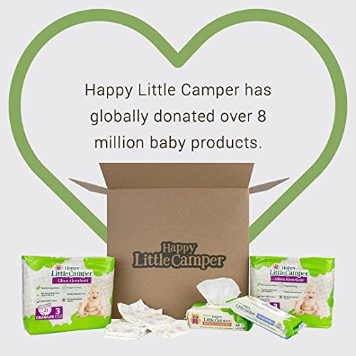 Happy Little Camper Ultra Absorbent Premium Natural Diapers, Size 1, 36 Count