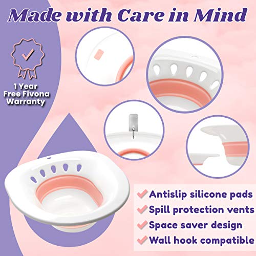 Foldable Sitz Bath Seat for Soak and Steam - Vaginal and perineal recovery after birth
