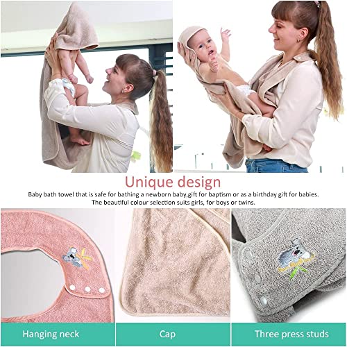 Hands Free Hooded Baby Bath Towel