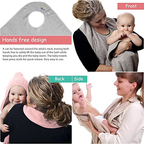 Hands Free Hooded Baby Bath Towel