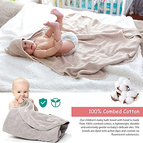 Hands Free Hooded Baby Bath Towel