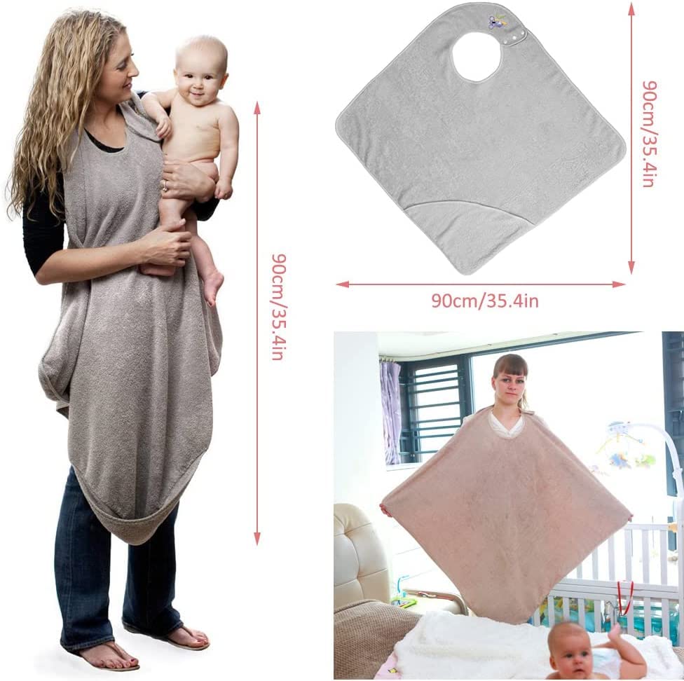 Hands Free Hooded Baby Bath Towel