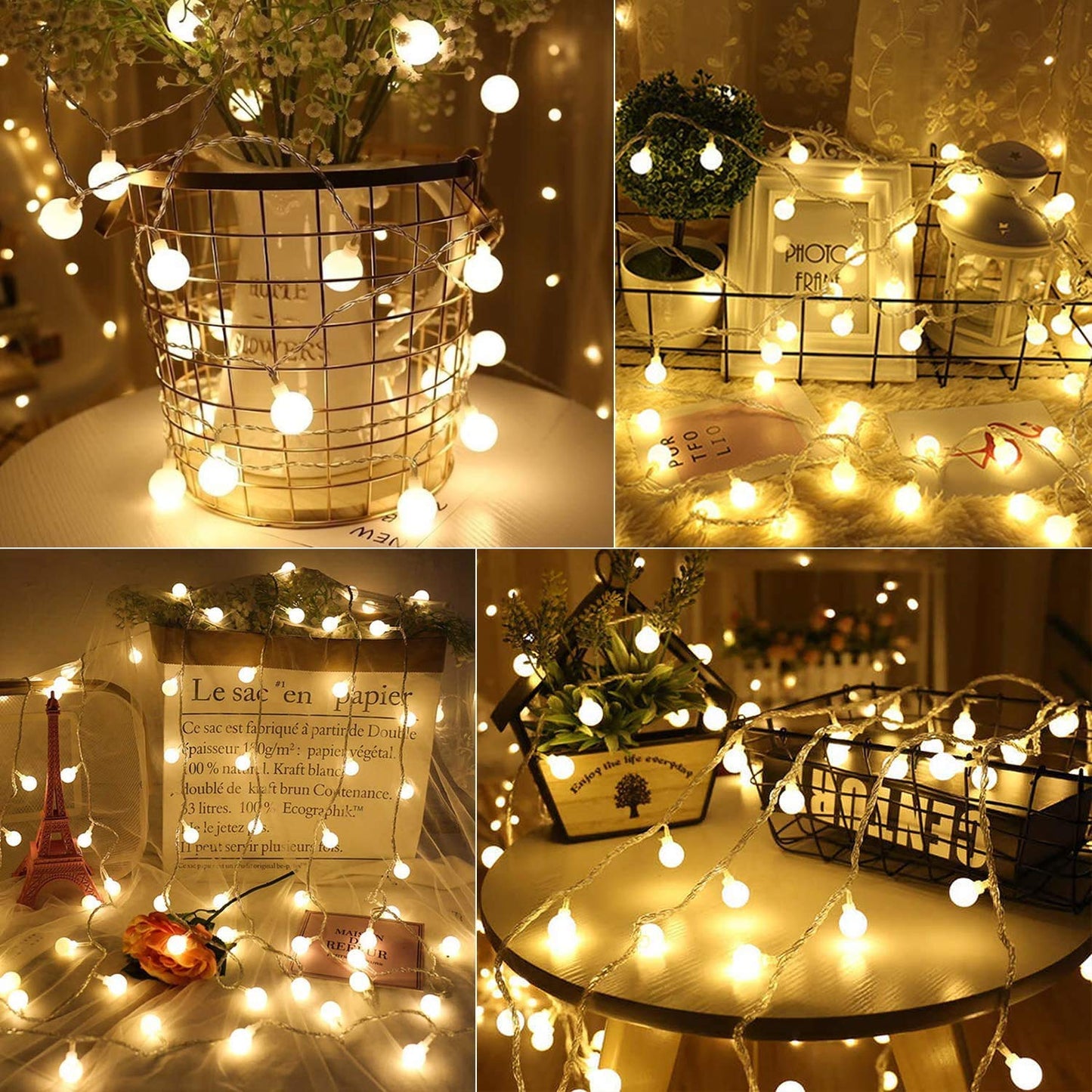 LED Globe Ball String Lights